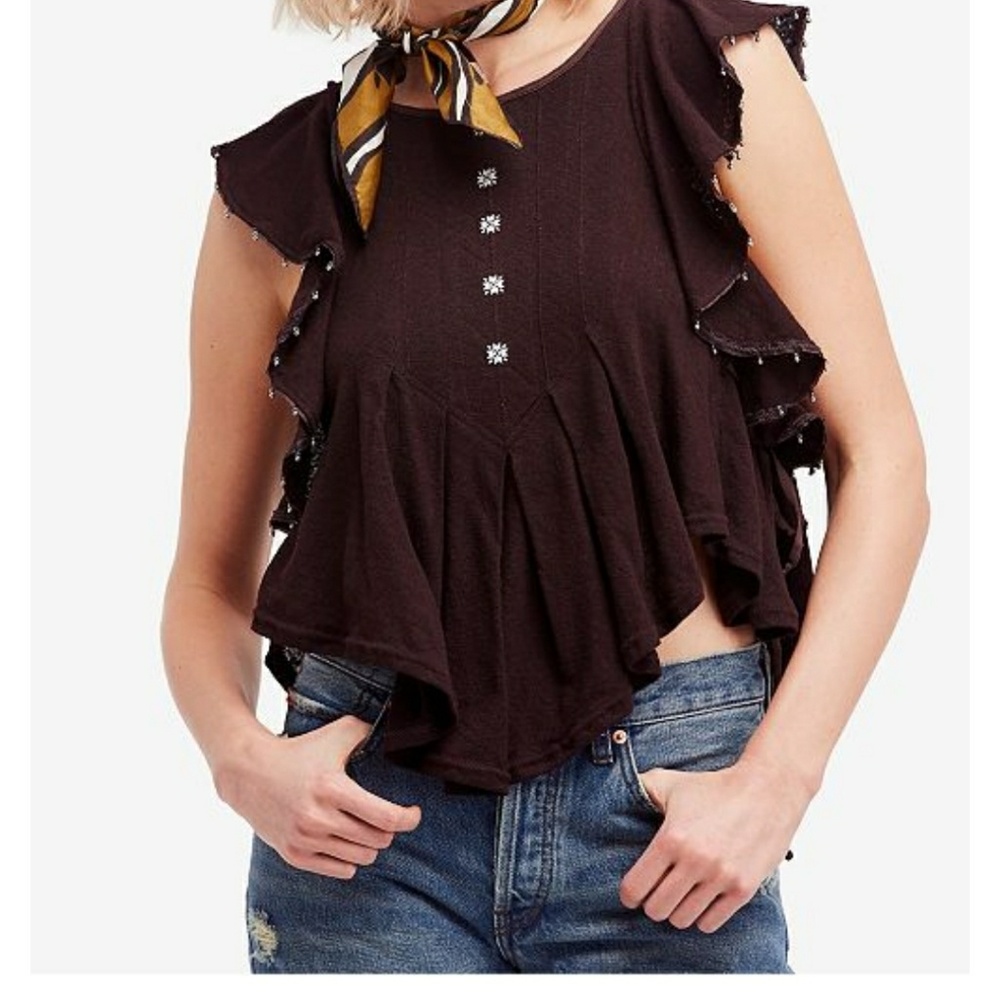 NEW Free People Ruffle tank